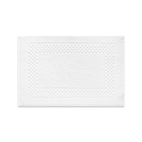 Signature Square by Grand Royal Bath Mat, Blended Dobby Woven Border, 20x29, 6.8 lbs/dz, White